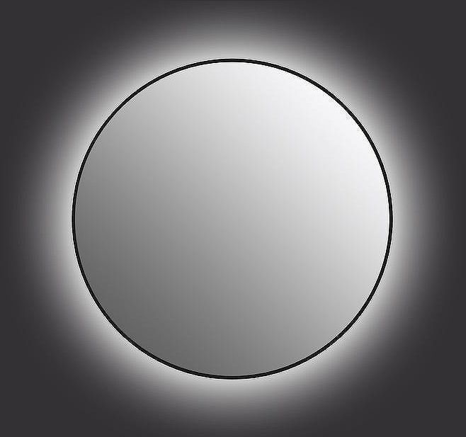 Зеркало Cersanit Eclipse 90 64148 с подсветкой Черное с датчиком движения Зеркало Cersanit Eclipse 90 64148 с подсветкой Черное с датчиком движения