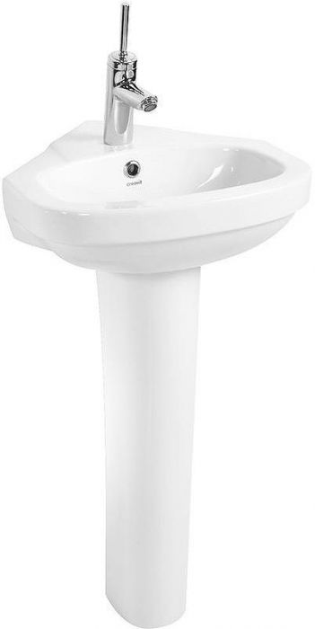 Раковина Creavit Corner 45 VT145-00CB00E-0000 угловая Белая