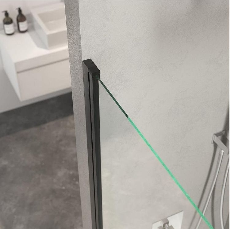 Шторка на ванну Berges River S Black 90х145 065013 профиль Черный матовый стекло прозрачное Шторка на ванну Berges River S Black 90х145 065013 профиль Черный матовый стекло прозрачное