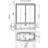 Душевой бокс Radomir Элис 168x85 R 1-04-1-2-0-0940 без гидромассажа