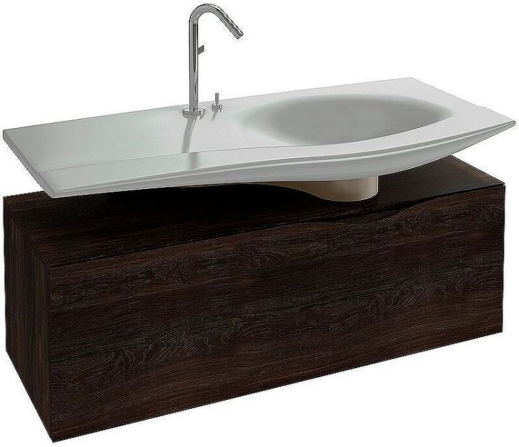 Тумба под раковину Jacob Delafon Stillness 120 EB2000-P7 подвесная Темный дуб