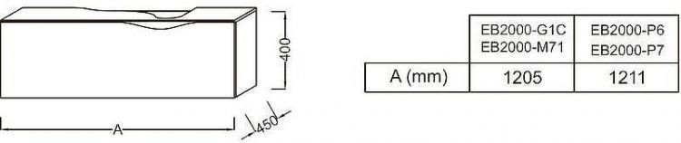 Тумба под раковину Jacob Delafon Stillness 120 EB2000-P7 подвесная Темный дуб