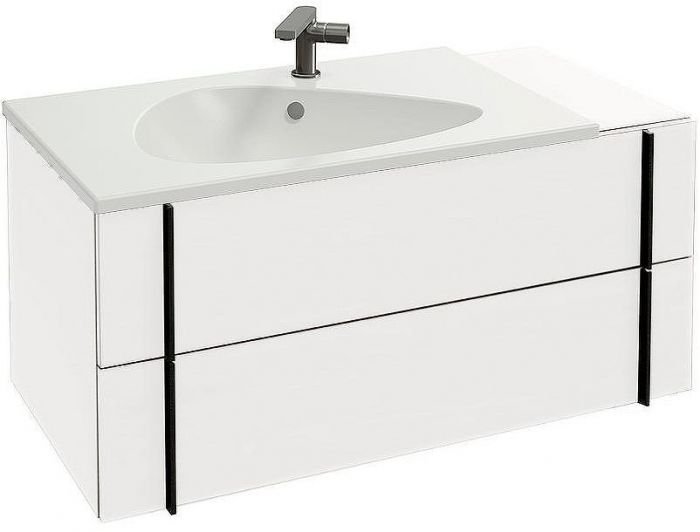 Тумба под раковину Jacob Delafon Nouvelle Vague 100 EB3031-G1C подвесная Белая глянцевая