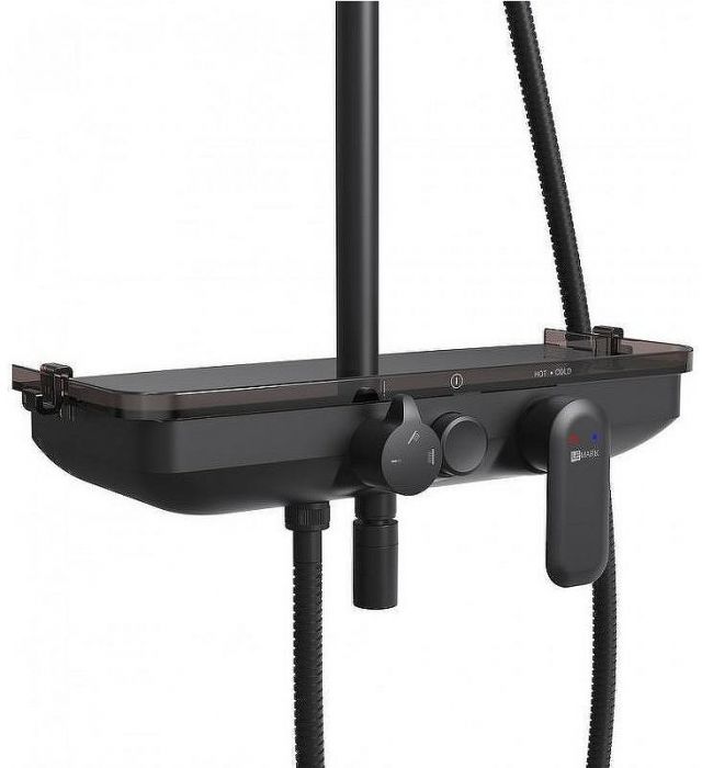 Душевая система Lemark Tropic LM7012BL Черная матовая