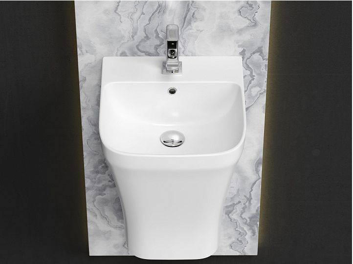 Раковина моноблок подвесная CERAMICANOVA DION CN6067 Раковина моноблок подвесная CERAMICANOVA DION CN6067