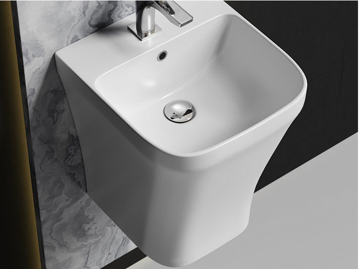 Раковина моноблок подвесная CERAMICANOVA DION CN6067 Раковина моноблок подвесная CERAMICANOVA DION CN6067