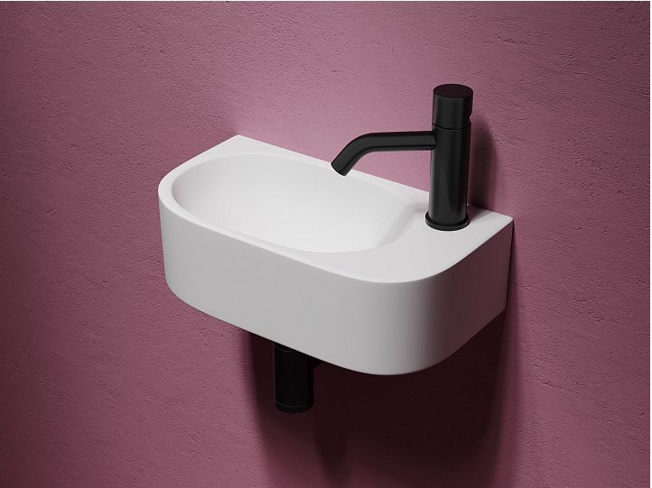 Умывальник CERAMICANOVA Element подвесной прямоугольный (чаша слева, отверстие под смеситель справа) CN6066L