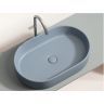 Умывальник CERAMICANOVA Element чаша накладная овальная (цвет Серо-Голубой Матовый) CN6048MHL