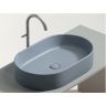 Умывальник CERAMICANOVA Element чаша накладная овальная (цвет Серо-Голубой Матовый) CN6048MHL