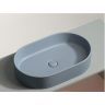 Умывальник CERAMICANOVA Element чаша накладная овальная (цвет Серо-Голубой Матовый) CN6048MHL