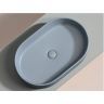 Умывальник CERAMICANOVA Element чаша накладная овальная (цвет Серо-Голубой Матовый) CN6048MHL
