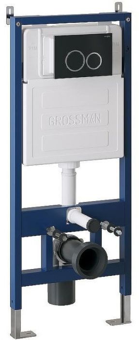 Клавиша смыва Grossman Galaxy 700.K31.01.210.210 Черная матовая