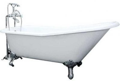 Чугунная ванна Elegansa Schale 170x75 Н0000012 ножки Хром