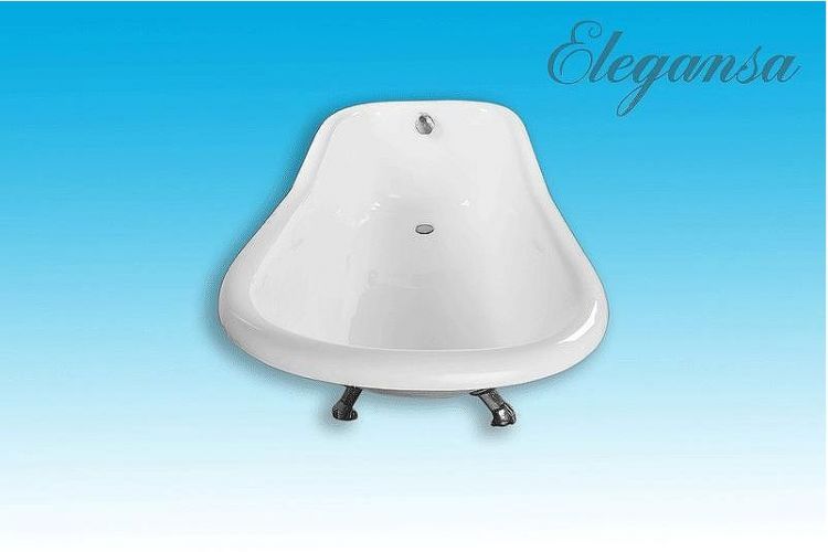 Чугунная ванна Elegansa Schale 170x75 Н0000012 ножки Хром
