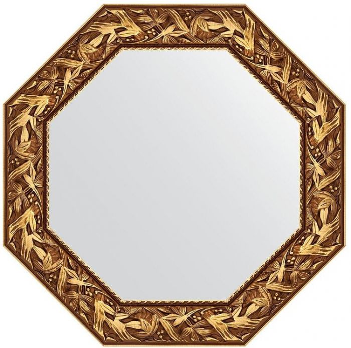 Зеркало Evoform Octagon 73х73 BY 7373 в багетной раме - Византия золото 99