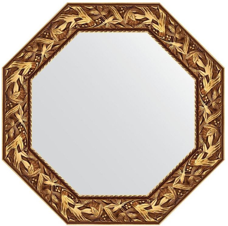 Зеркало Evoform Octagon 73х73 BY 7373 в багетной раме - Византия золото 99