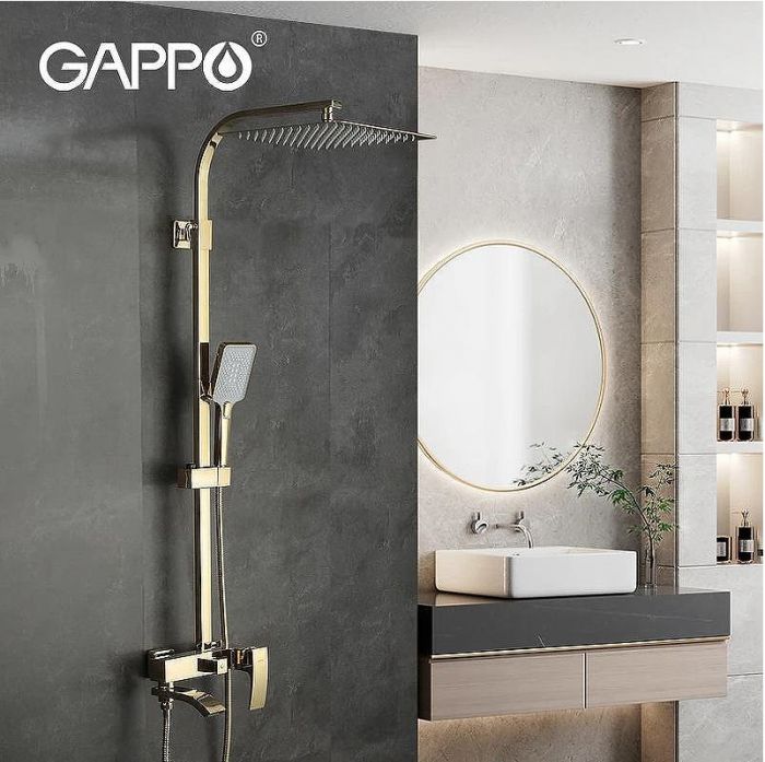 Душевая система Gappo G07-3 G2407-3 Золото