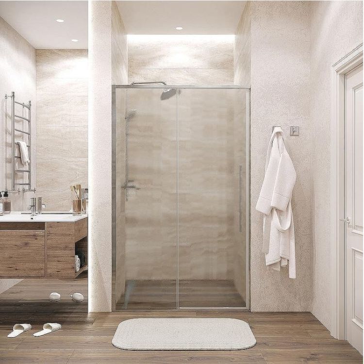 Душевая дверь Grossman Galaxy 130 100.K33.01.130.10.02 профиль Хром стекло шиншилла