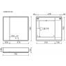Зеркальный шкаф SANCOS Mirror 790x150х740 мм, с LED подсветкой, MI80ECH