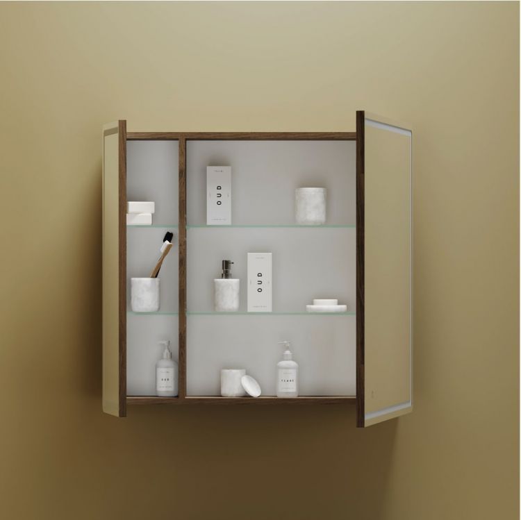 Зеркальный шкаф SANCOS Mirror 790x150х740 мм, с LED подсветкой, MI80ECH