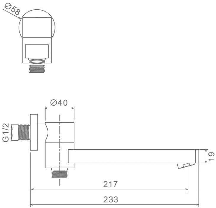 Излив для смесителя Raglo R473.71.03 цвет Золото матовое Излив для смесителя Raglo R473.71.03 цвет Золото матовое