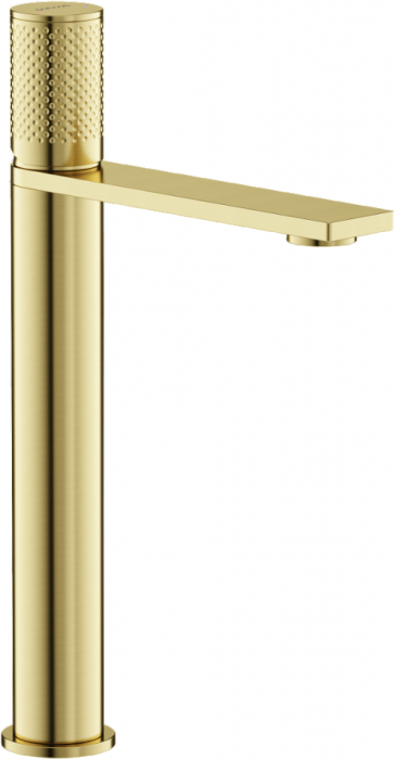 Смеситель для раковины SANCOS высокий Nexus, брашированное золото, PVD покрытие, SC9012BG