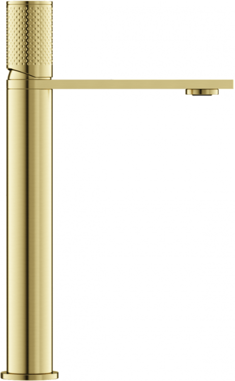 Смеситель для раковины SANCOS высокий Nexus, брашированное золото, PVD покрытие, SC9012BG