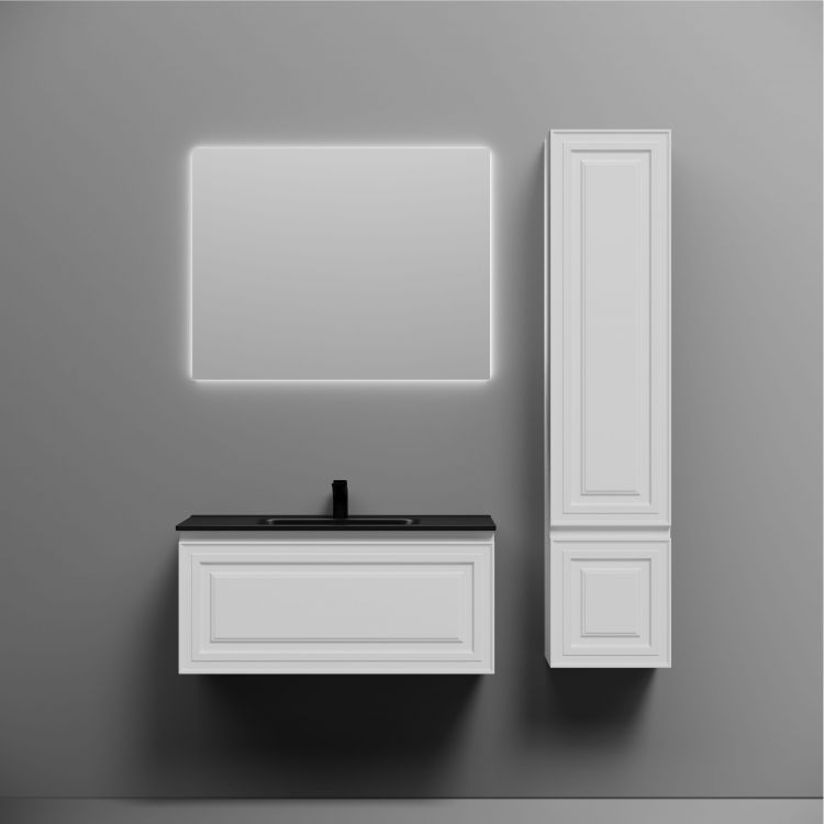 Тумба подвесная SANCOS Very 890х445х406, c одним ящиком оснащенным доводчиками, Bianco ,VR90W