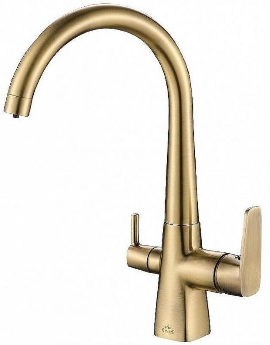 Смеситель для кухни ZorG Steel Hammer SH819BRONZE Бронза
