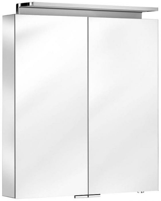 Зеркальный шкаф Keuco Royal L1 80 13603 171301 с подсветкой Серебрянный