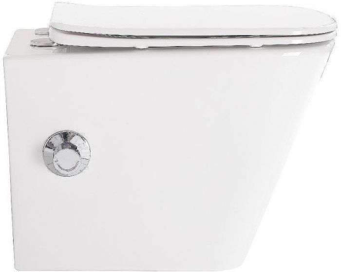 Унитаз биде BelBagno Due BB3103CHR-BS/SC подвесной с сиденьем Микролифт