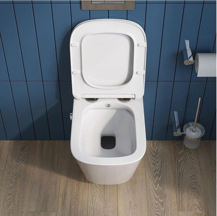 Унитаз биде BelBagno Due BB3103CHR-BS/SC подвесной с сиденьем Микролифт