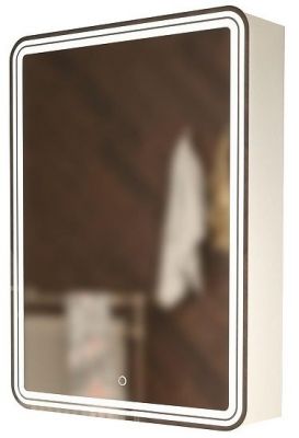 Зеркальный шкаф Mixline Адриана 60 L 547054 с подсветкой цвет Белый