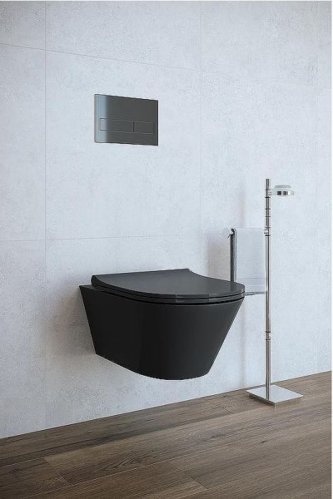 Унитаз Creto Logan L3 1003-002-L3BlMat подвесной Черный матовый без сиденья
