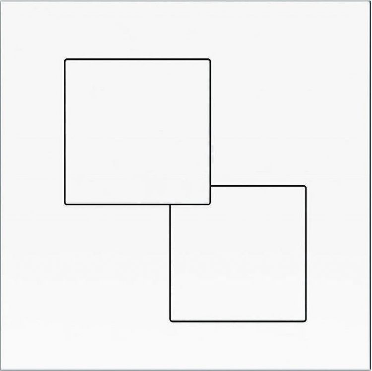 Клавиша смыва KK POL P02 SPP/179/0/K Белая глянцевая