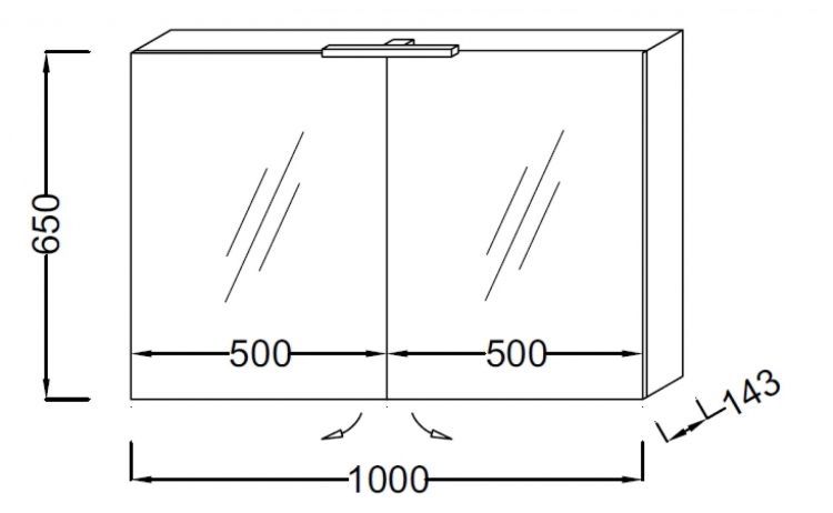 Зеркало-шкаф Jacob Delafon EB797RU-G1C белый блестящий лак