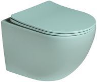 Унитаз SantiLine SL-5103 подвесной Светло-зеленый матовый с сиденьем Микролифт