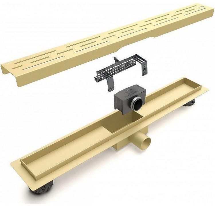 Душевой лоток Esbano Meta 60 M-RAIN-60SG ESTRMETRAIN60SG с решеткой Золото матовое Душевой лоток Esbano Meta 60 M-RAIN-60SG ESTRMETRAIN60SG с решеткой Золото матовое