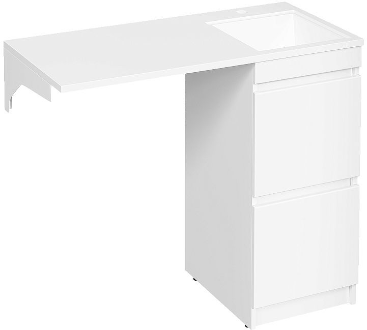 Тумба с раковиной DIWO Тольятти 100 R цвет Белый