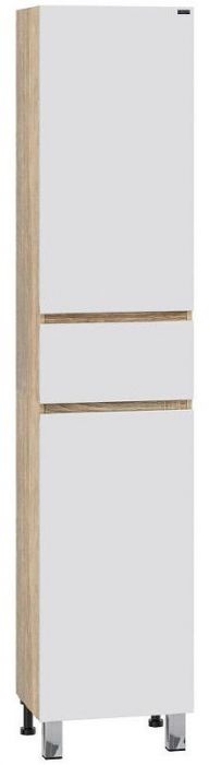 Шкаф пенал СанТа Марс 40 700427 Белый Янтарное дерево