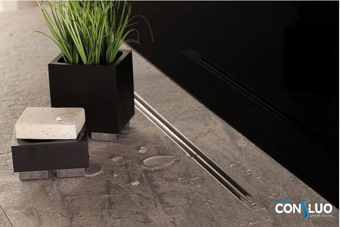 Душевой лоток Pestan Confluo Slim Line 850+ 13100029 с решеткой Хром матовый