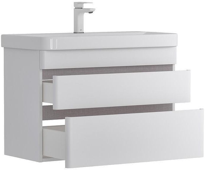 Тумба под раковину Equil Soldi 80 tpSOLDI80.2Y-04 подвесная цвет Белый