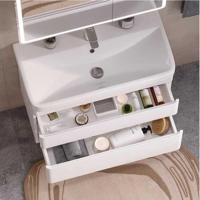 Тумба под раковину Equil Soldi 80 tpSOLDI80.2Y-04 подвесная цвет Белый