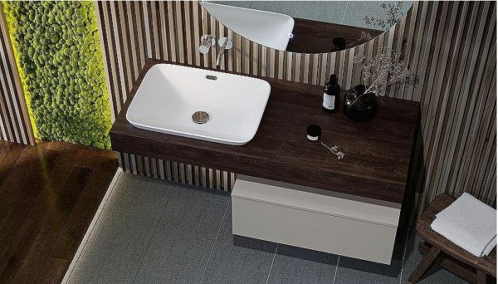 Тумба Velvex Unique Unit 80 tpUNI.80.H27.Y-221 подвесная Шелк Шампань