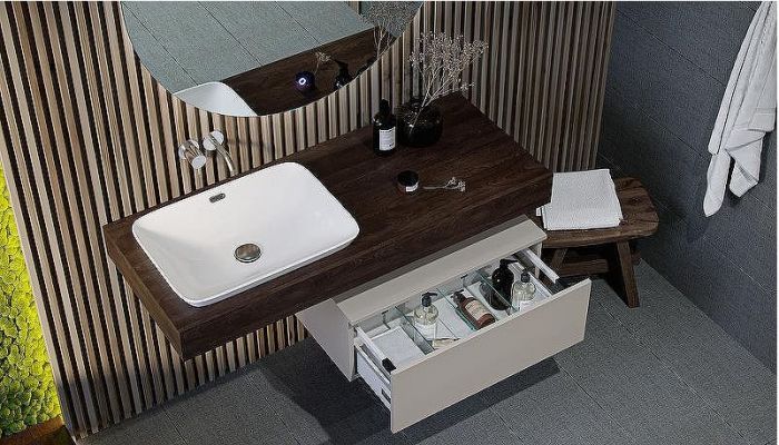 Тумба Velvex Unique Unit 80 tpUNI.80.H27.Y-221 подвесная Шелк Шампань