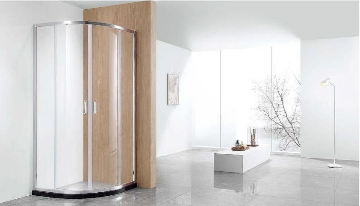 Душевой уголок Aquatek 80х80 AQ ARI RO 08020CH профиль Хром стекло прозрачное