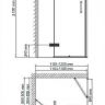 Душевой уголок WasserKRAFT Aller 120х90 L 10H07LBLACK MATT профиль Хром матовый стекло прозрачное