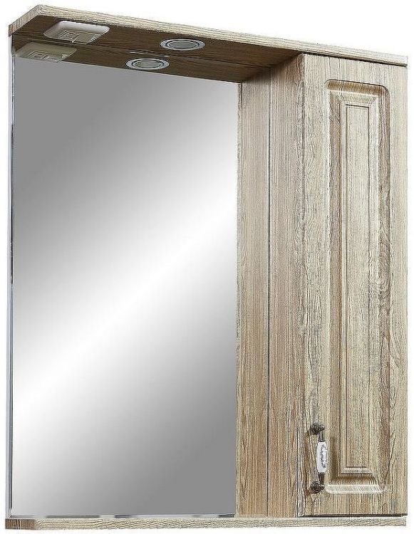 Зеркало со шкафом Stella Polar Кармела 65/С SP-00000181 с подсветкой Карпатская ель Зеркало со шкафом Stella Polar Кармела 65/С SP-00000181 с подсветкой Карпатская ель