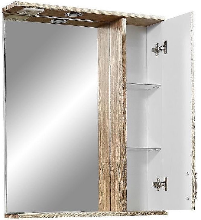 Зеркало со шкафом Stella Polar Кармела 65/С SP-00000181 с подсветкой Карпатская ель Зеркало со шкафом Stella Polar Кармела 65/С SP-00000181 с подсветкой Карпатская ель