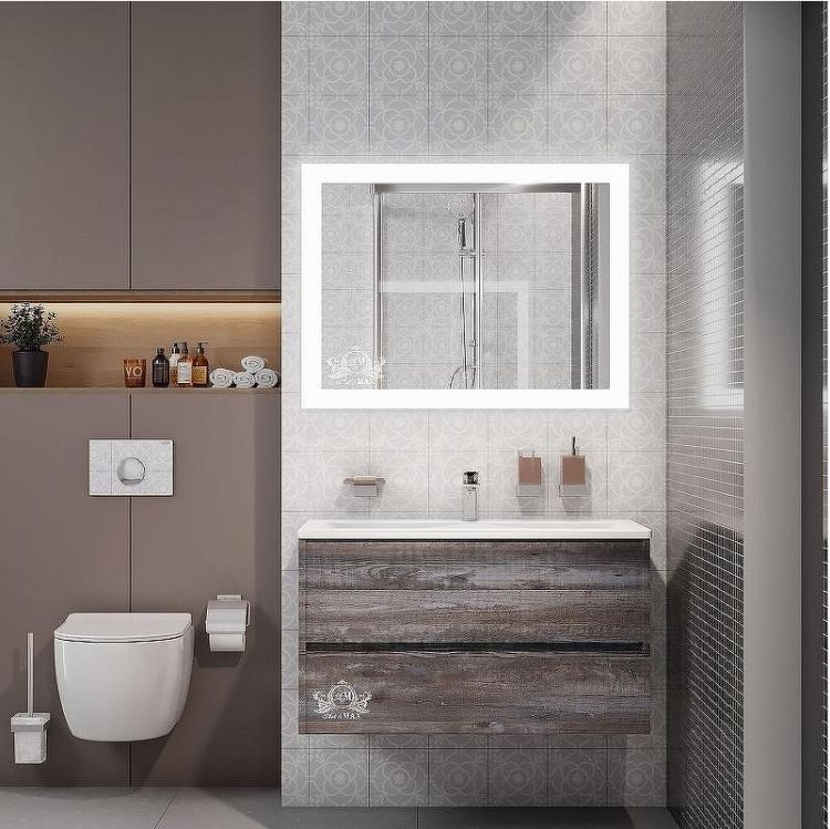 Зеркало Art&Max Soli AM-Sol-800-600-DS-F-H с подсветкой с сенсорным выключателем